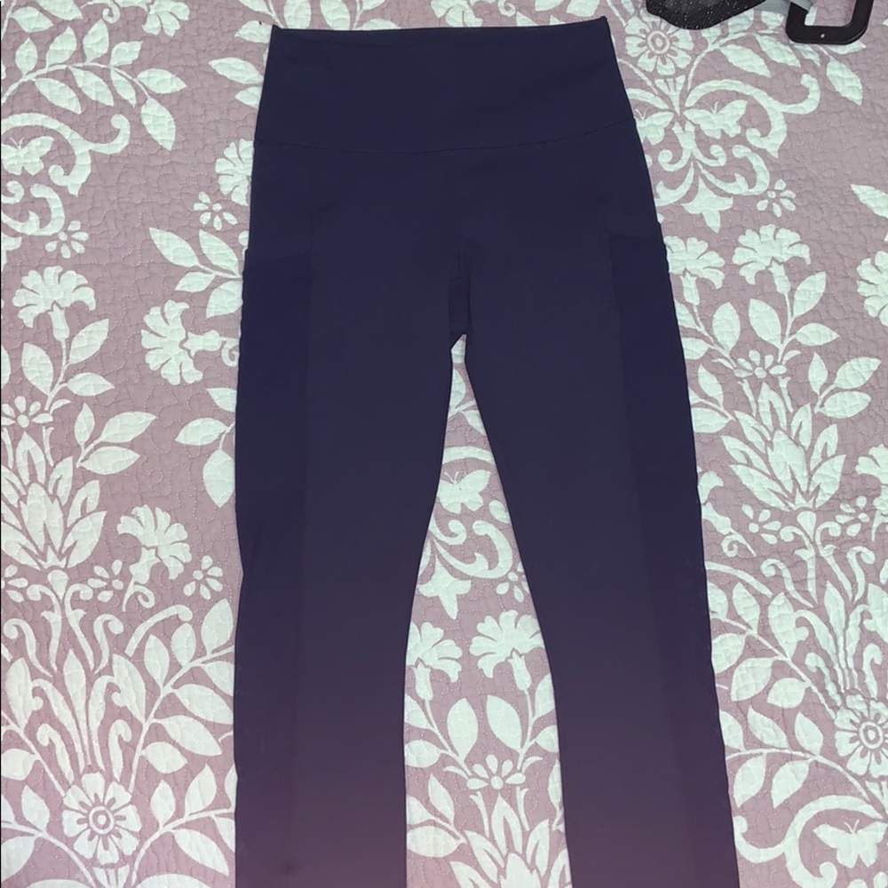 Fabletics deep blue powerhold leggings